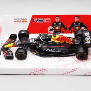 JODIYAAH Bburago 1:43 New 2022 F1 Red Bull Racing RB18 1# Verstappen 11# Perez Special Paint Formula One Alloy Super Toy Car Model (RB18 #1)