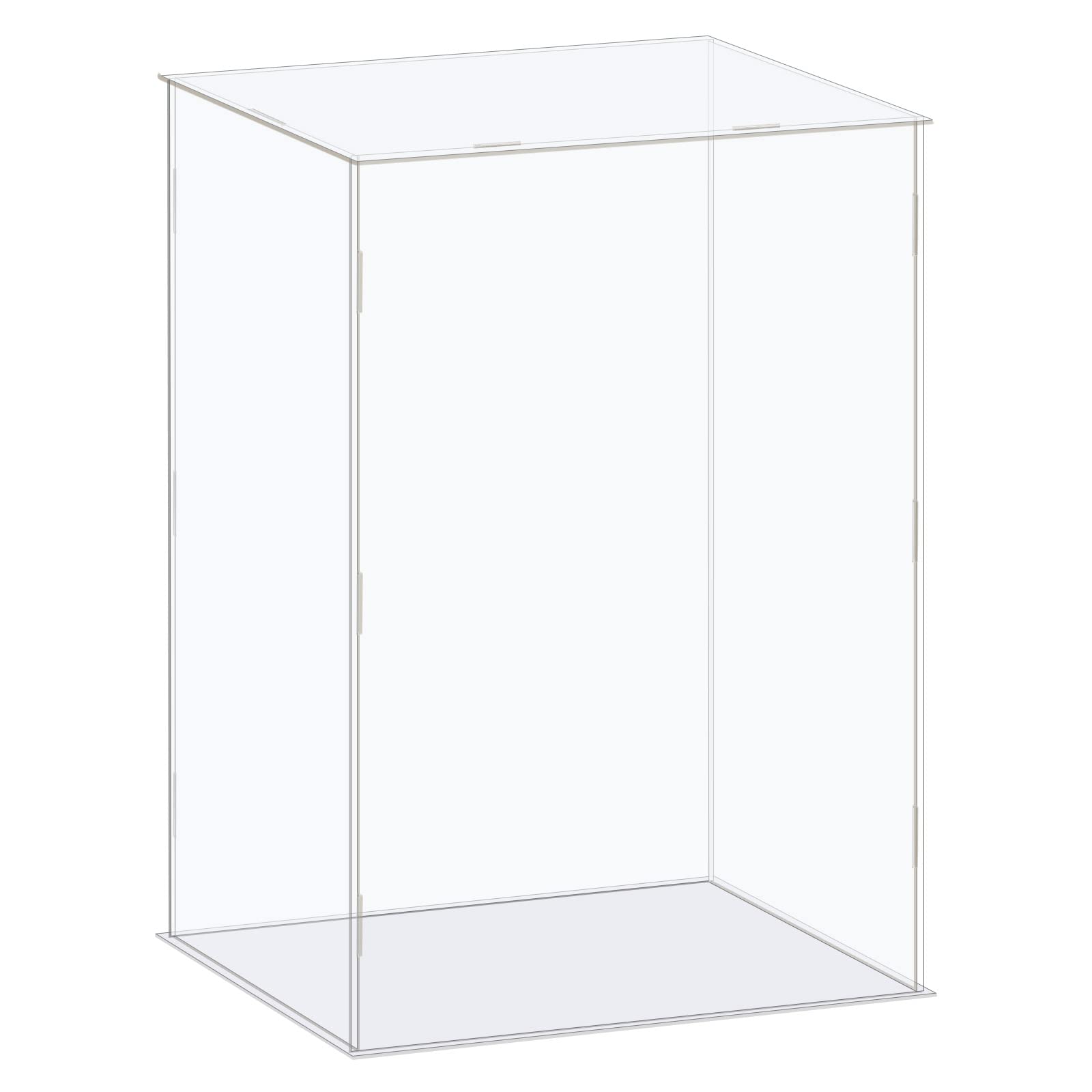 MECCANIXITY Acrylic Display Case Box Clear Dustproof Protection Showcase 10x6.3x14.1 Inch for Collectibles Display