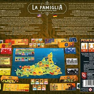 Capstone Games La Famiglia: The Great Mafia War - Capstone Games, 2-vs-2 Team Strategy Board Game, Based in 1980's Sicily, 4 Players, 90-180 Minute Game Play Time, Ages 16+