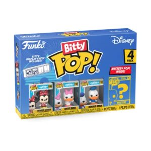 Funko Bitty Pop! Disney Mini Collectible Toys 4-Pack - Minnie Mouse, Daisy Duck, Donald Duck & Mystery Chase Figure (Styles May Vary)