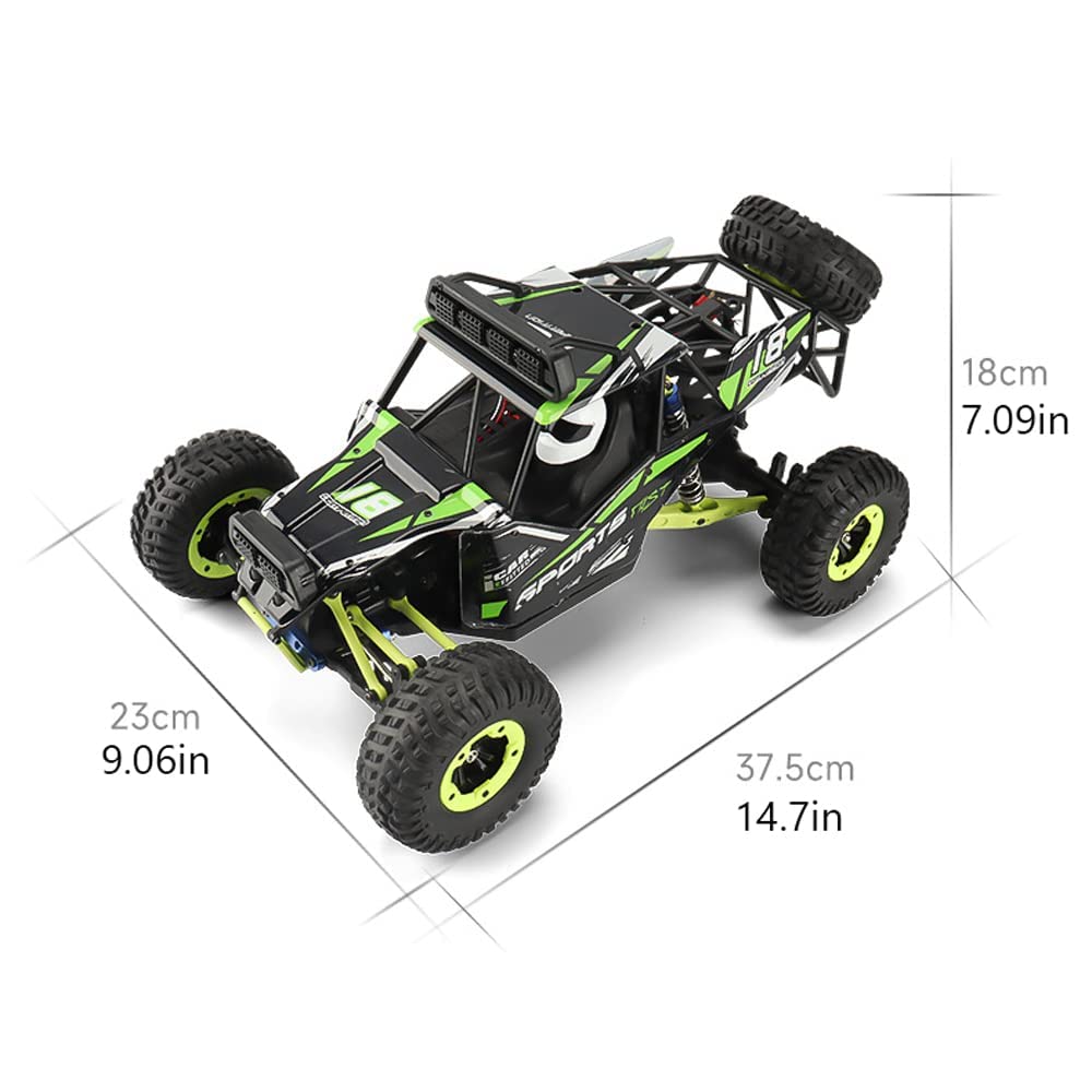 QIYHBVR Remote Control Car,1:12 Scale Fast RC Cars All Terrain,High Speed 50km/h Rock Crawler RC Truck 4x4 Off Road Waterproof 2.4 GHz Control Climbing Vehicle Gift for Kids Adults Boy RTR