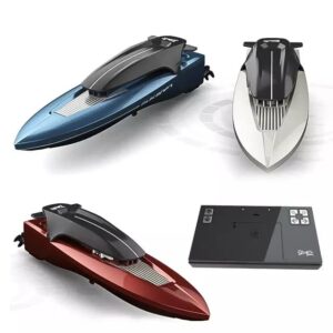 Mini Wireless Remote Control Speed Boat Model Toy for Kids (Red)