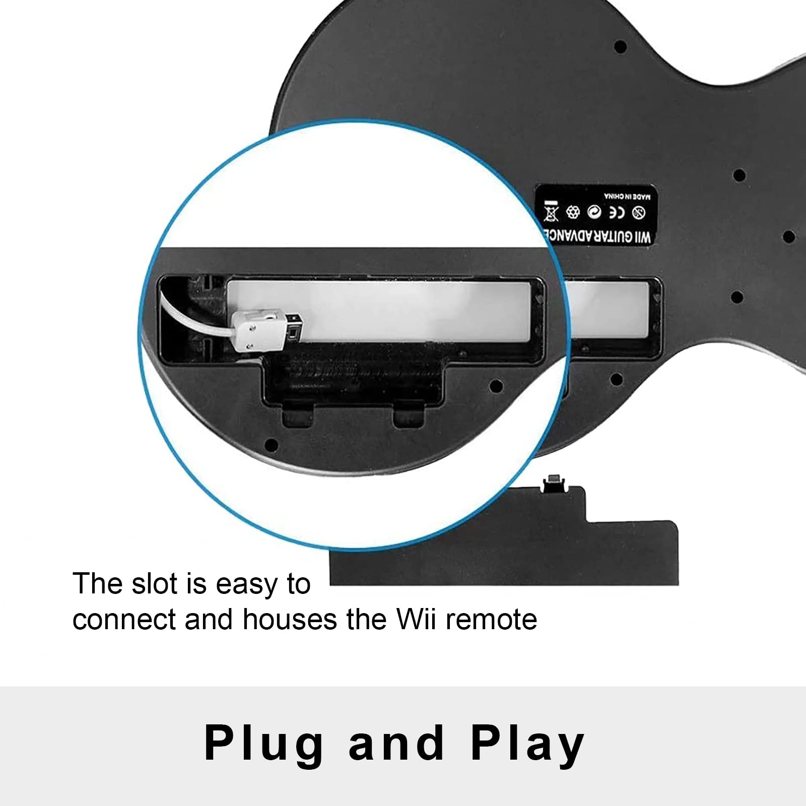 DOYO Guitar Hero Wii for Guitar Hero Guitars, Wireless Wii Guitar Hero Controller Compatible with All Guitar Hero games, Rock Band 2, Clone Hero