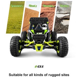 QIYHBVR Remote Control Car,1:12 Scale Fast RC Cars All Terrain,High Speed 50km/h Rock Crawler RC Truck 4x4 Off Road Waterproof 2.4 GHz Control Climbing Vehicle Gift for Kids Adults Boy RTR