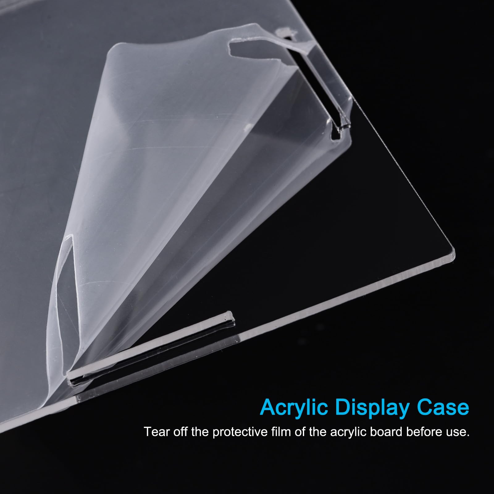 MECCANIXITY Acrylic Display Case Box Clear Dustproof Protection Showcase 6.3x4.3x4.3 Inch for Collectibles Display