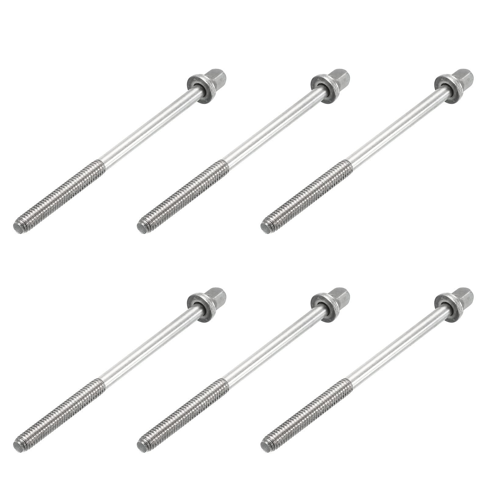 MECCANIXITY Drum Tension Rods 24mm x 90mm for Bass Drum Hardware Parts Accessory Pack of 6