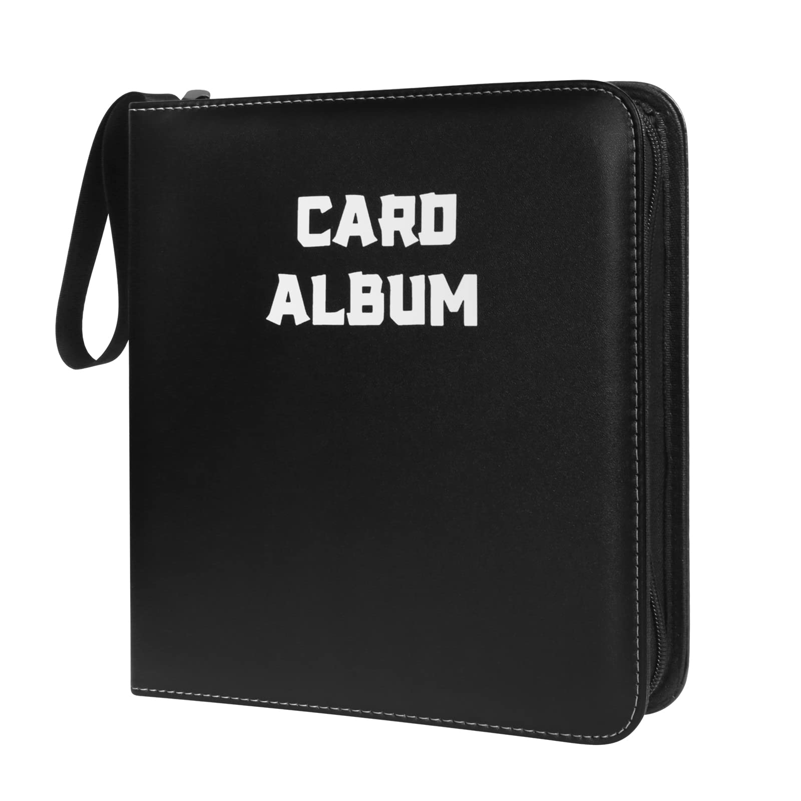 Top Loader Binder Trading Card Binder with Sleeves, Card Album Zipper Binder Sports Cards Holder