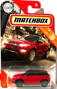 matchbox 2014 range rovers evoque, mbx city 31/100 red