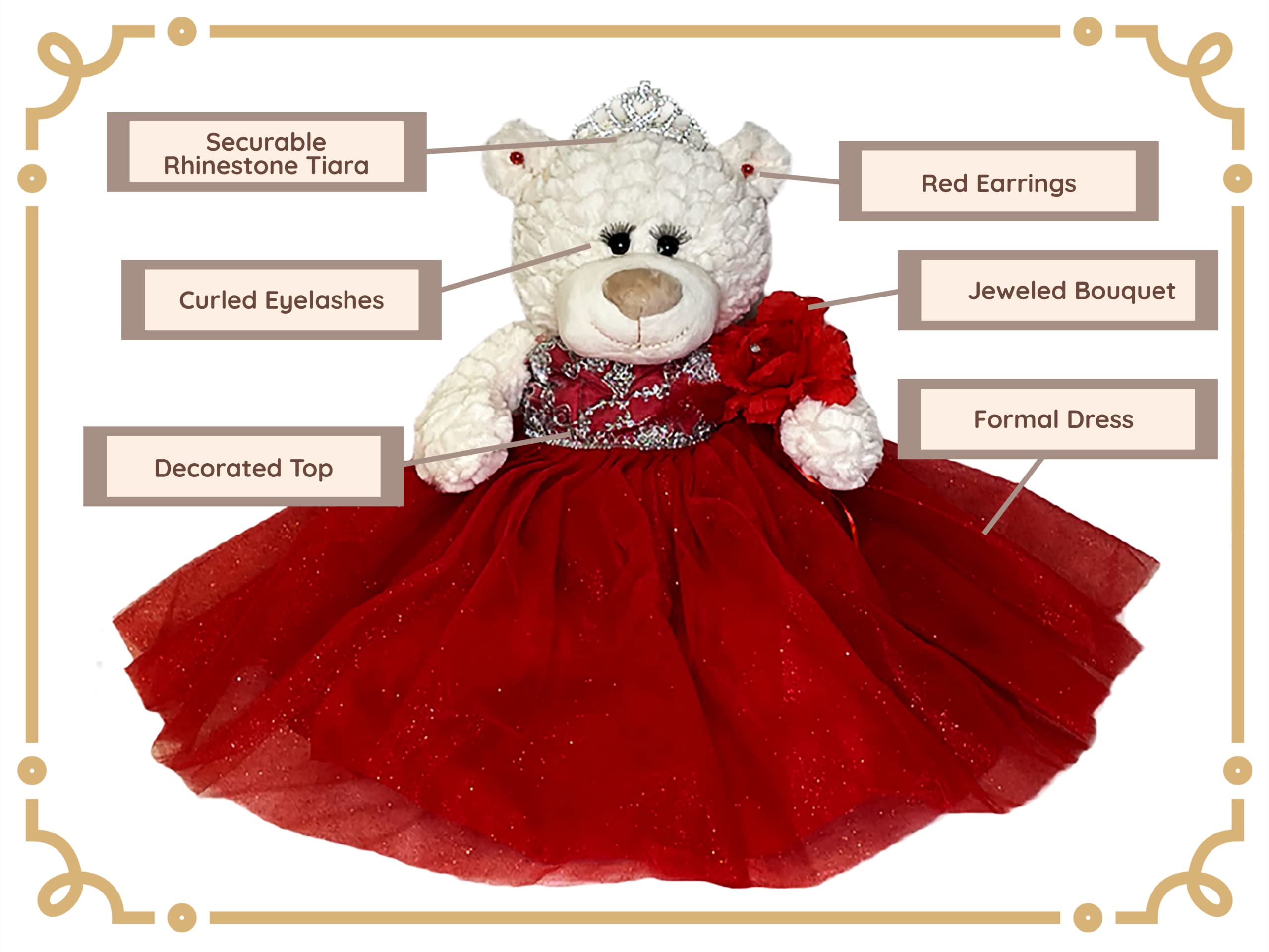 20" Quince Anos Quinceanera Last Doll Teddy Bear with Dress (Centerpiece) ~Babyl Blue~ B16831-4