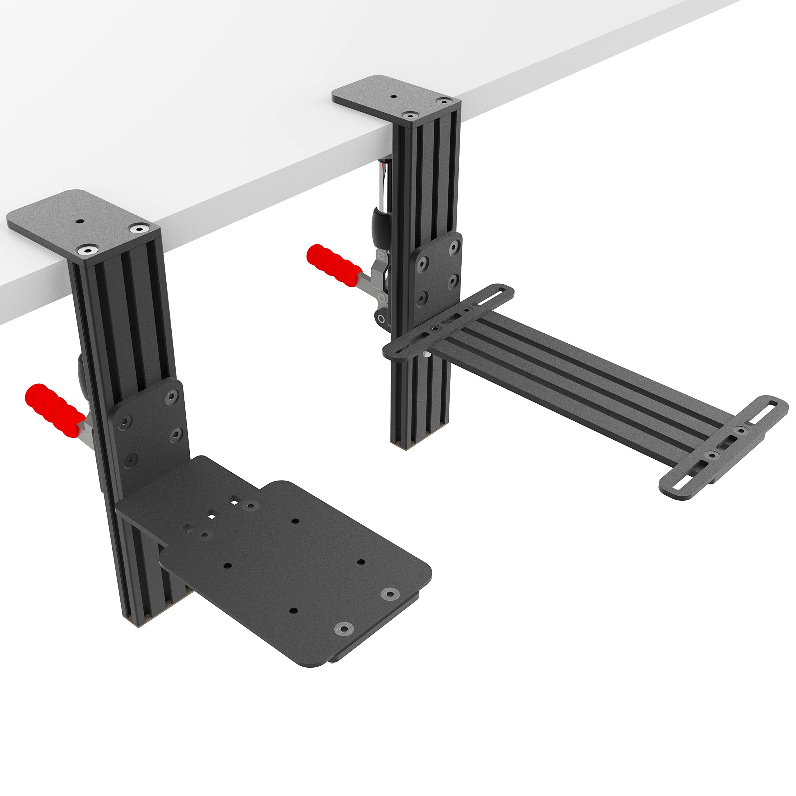 Easyget 2 Pack Desk Mounts for Flight Sim Joystick Compatible With Thrustmaster Hotas Warthog, Thrustmaster MFD Cougar Pack, Winwing Orion 1/2 Joystick & Throttle Hotas Systems - UPGRADED VERSION