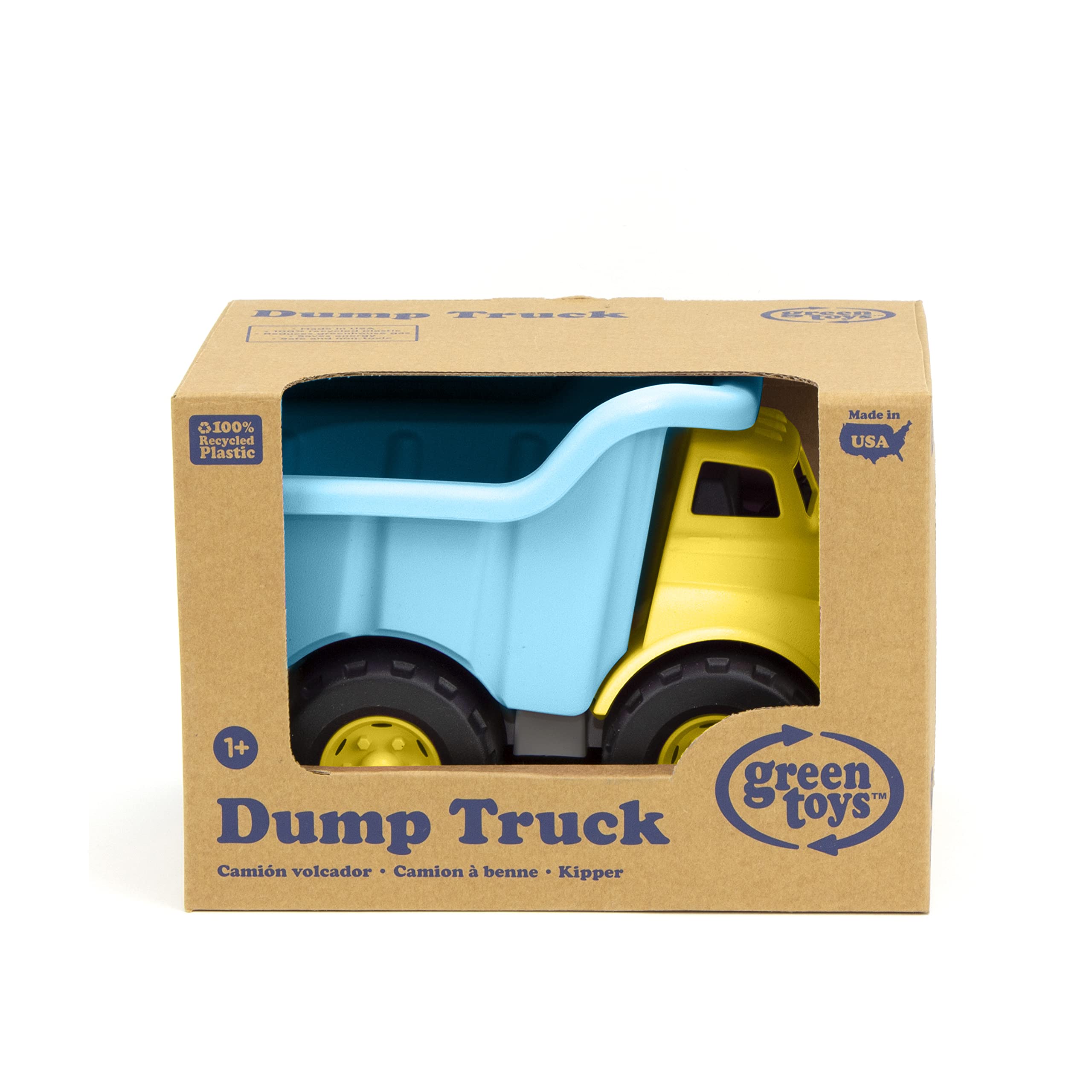 Green Toys Dump Truck - Turquoise/Yellow