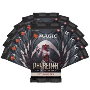 Magic: The Gathering Phyrexia: All Will Be One Bundle - 1 Compleat Edition Booster, 12 Set Boosters, Exclusive Accessories