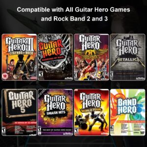 DOYO Guitar Hero Wii for Guitar Hero Guitars, Wireless Wii Guitar Hero Controller Compatible with All Guitar Hero games, Rock Band 2, Clone Hero