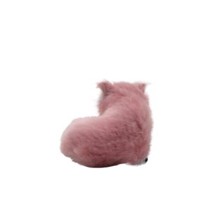 DZYUZK Pink Fox Plush Toy - Cute Realistic Children's Stuffed Animal, Soft Faux Fur (3.94")