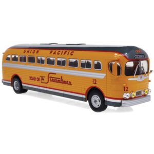 gmc pd4151 bus-silversides union pacific railroad los angeles 1/43 scale iconic replicas