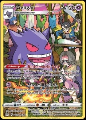 Pokemon - Gengar - TG06 - Trainer Gallery - Lost Origin - Full Art Holo Foil Card