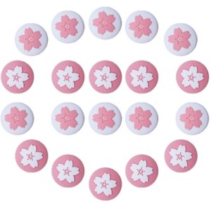 gatuida 20pcs plum blossom handle cap joystick cover thumb stick cap lite thumb stick cover analog stick covers joystick grip cap plum protective cap keycap rocker cover