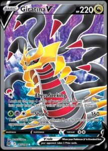 pokemon - giratina v - 185/196 lost origin full art card