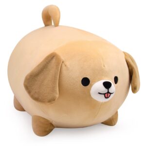 jiajegtgt dog plush pillow, 15inch cute big dogs stuffed animal toys, soft giant sleeping pillows, dog plushies doll toy gift for kids girlfriend