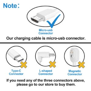 10FT Power Extension Cable Charger for Wyze Cam V3/V4/OG/V3 Pro, Blink Mini Pan/Mini,Kasa,Ring indoor, Eufy,SimpliSafe,Arlo Essential(Not for WyzePan v3),Power Cord with Adapter for Security Cam 2Pack