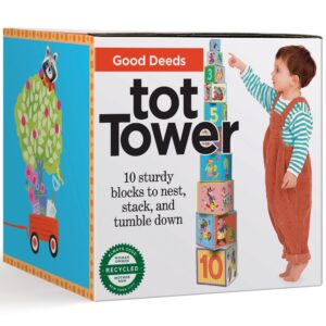 eeboo good deeds tot tower/stacking blocks/ages 2+