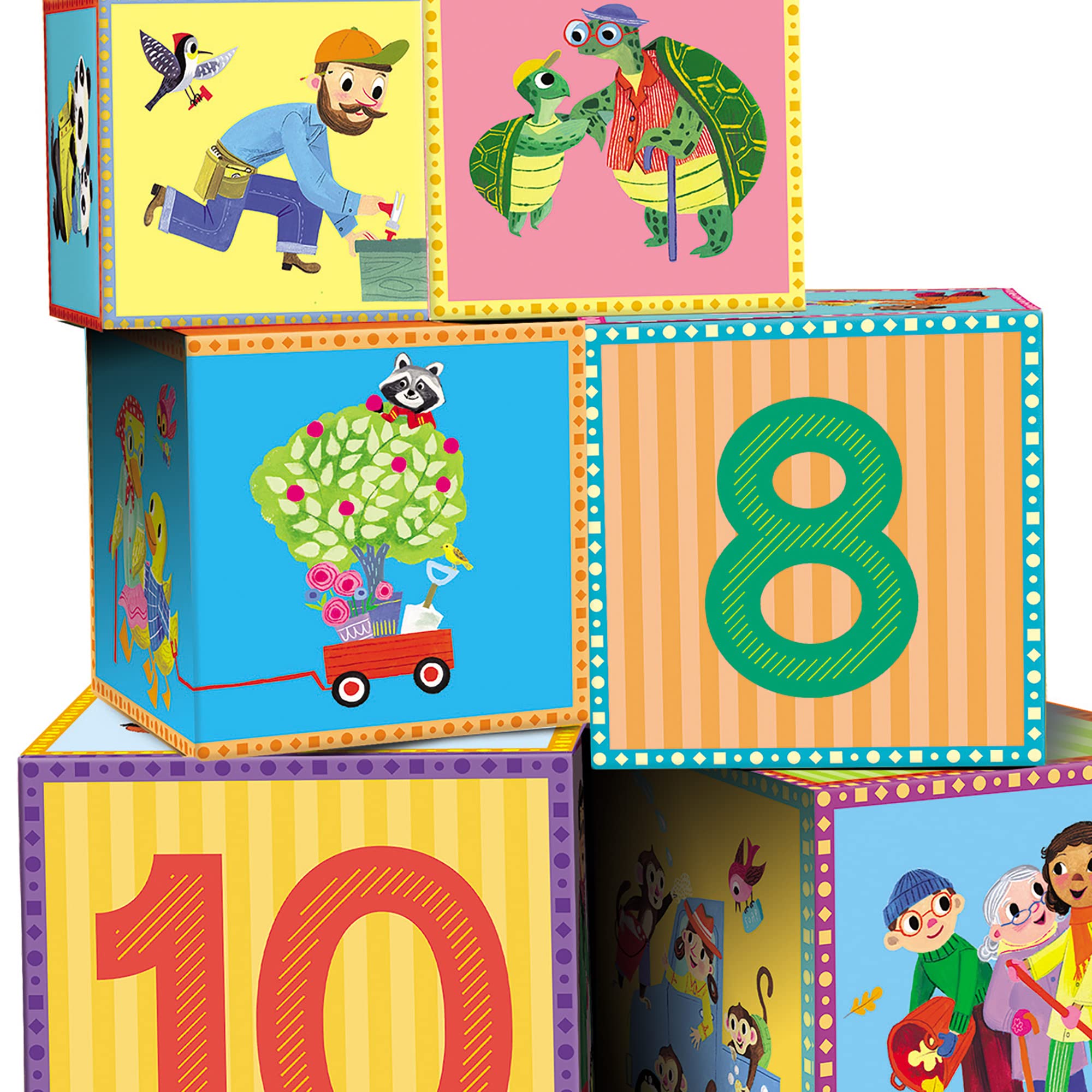 eeBoo Good Deeds Tot Tower/Stacking Blocks/Ages 2+