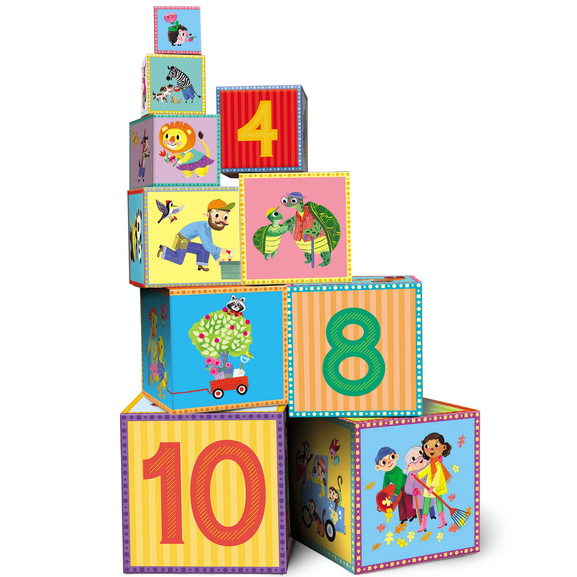 eeBoo Good Deeds Tot Tower/Stacking Blocks/Ages 2+