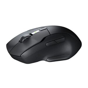 ROCCAT Kone Air - Wireless Ergonomic Gaming Mouse with 800 Hour Battery Life, 19K DPI Optical Sensor, Double-Injected Rubber Side Grips, Programmable Button Design, and Titan Optical Switches - Black