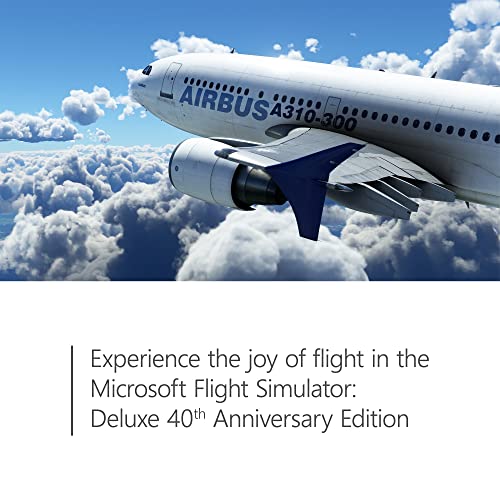 Microsoft Flight Simulator 40th Anniversary – Deluxe Edition – Xbox Series X|S, Windows [Digital Code]