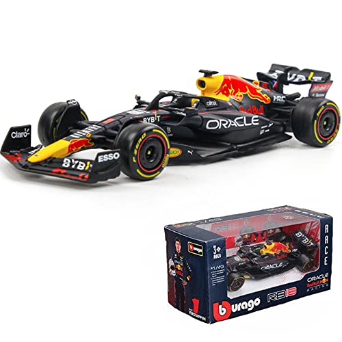 IYASFPFP Bburago 1:43 New 2022 F1 Red Bull Racing RB18 1# Verstappen 11# Perez Special Paint Formula One Alloy Super Toy Car Model (RB18 #1)