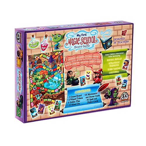 Jumping High Five My First Magic School Board Game! Magical Wizard Adventure Game for 2-4 Kids Ages 5 and Up, Learn New Skills While Casting Spells and Racing Across The Enchanted Grounds