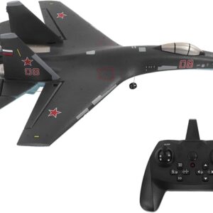 PLRB TOYS RC Plane Remote Control Airplane RTF 4CH Brushless Tail Motor 3D / 6D Stunt Function SU35 Jet Aircraft with Hobby Model 2 Left Hand Throttle