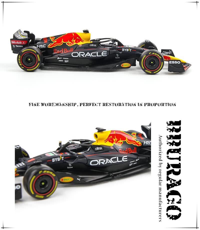 IYASFPFP Bburago 1:43 New 2022 F1 Red Bull Racing RB18 1# Verstappen 11# Perez Special Paint Formula One Alloy Super Toy Car Model (RB18 #1)