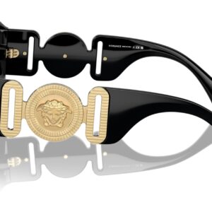 Versace Woman Sunglasses Black Frame, Dark Grey Lenses, 56MM