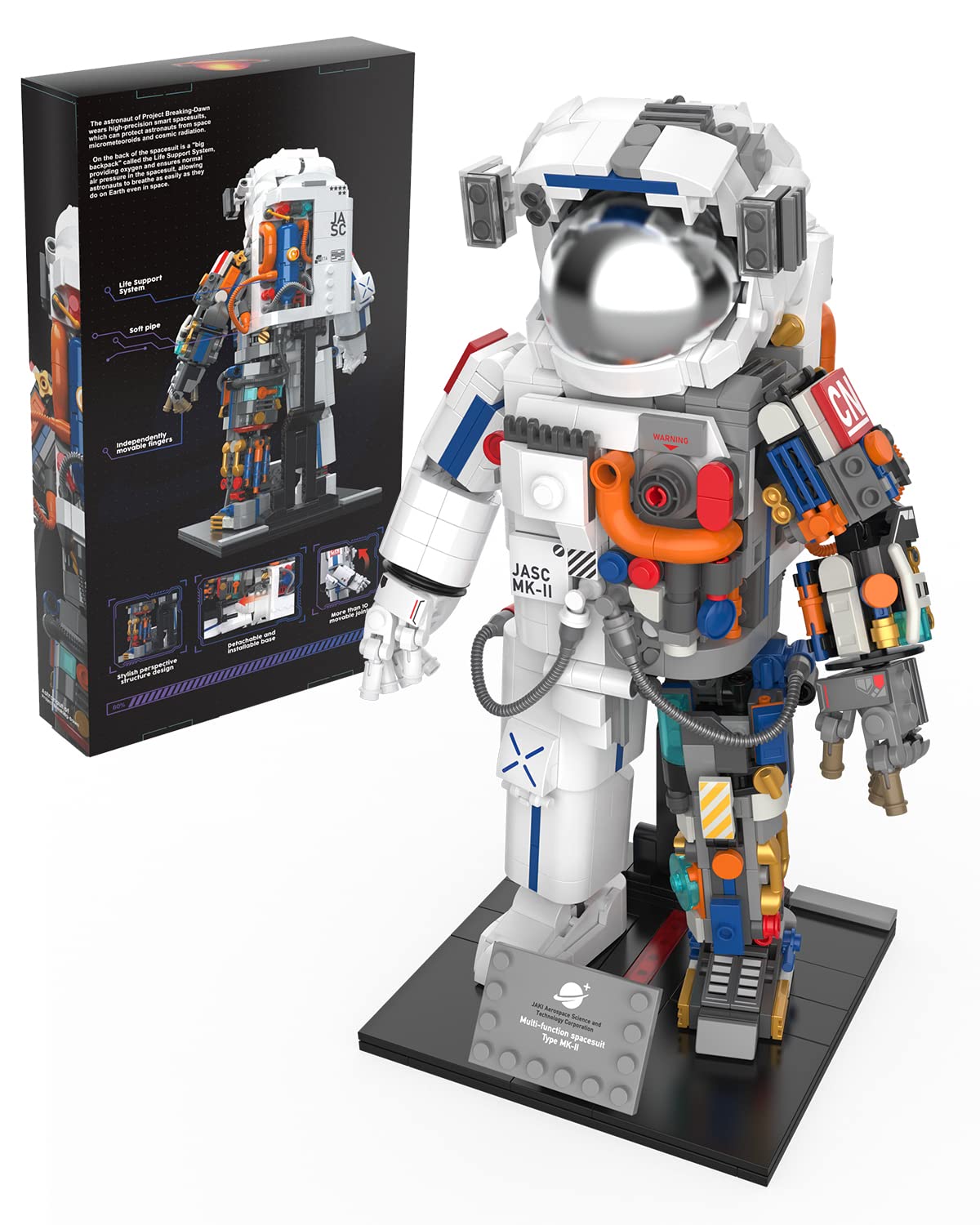 HBUDS Stem Kits Space Exploration Astronaut Toys, Building Kit, Educational STEM Toys Construction Engineering Building Blocks Learning Set, for Teen Boys Girls Kids (900 Pieces)