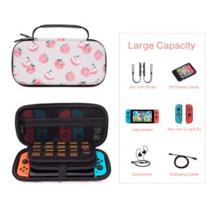 Nintendo Switch Case Cute,Carry Case for Nintendo Switch OLED Model 2021/Switch 2017,Protective Case with 20 Game Card Slots for Switch Console Joy-Con & Accessories,for Girls/Boys Gift