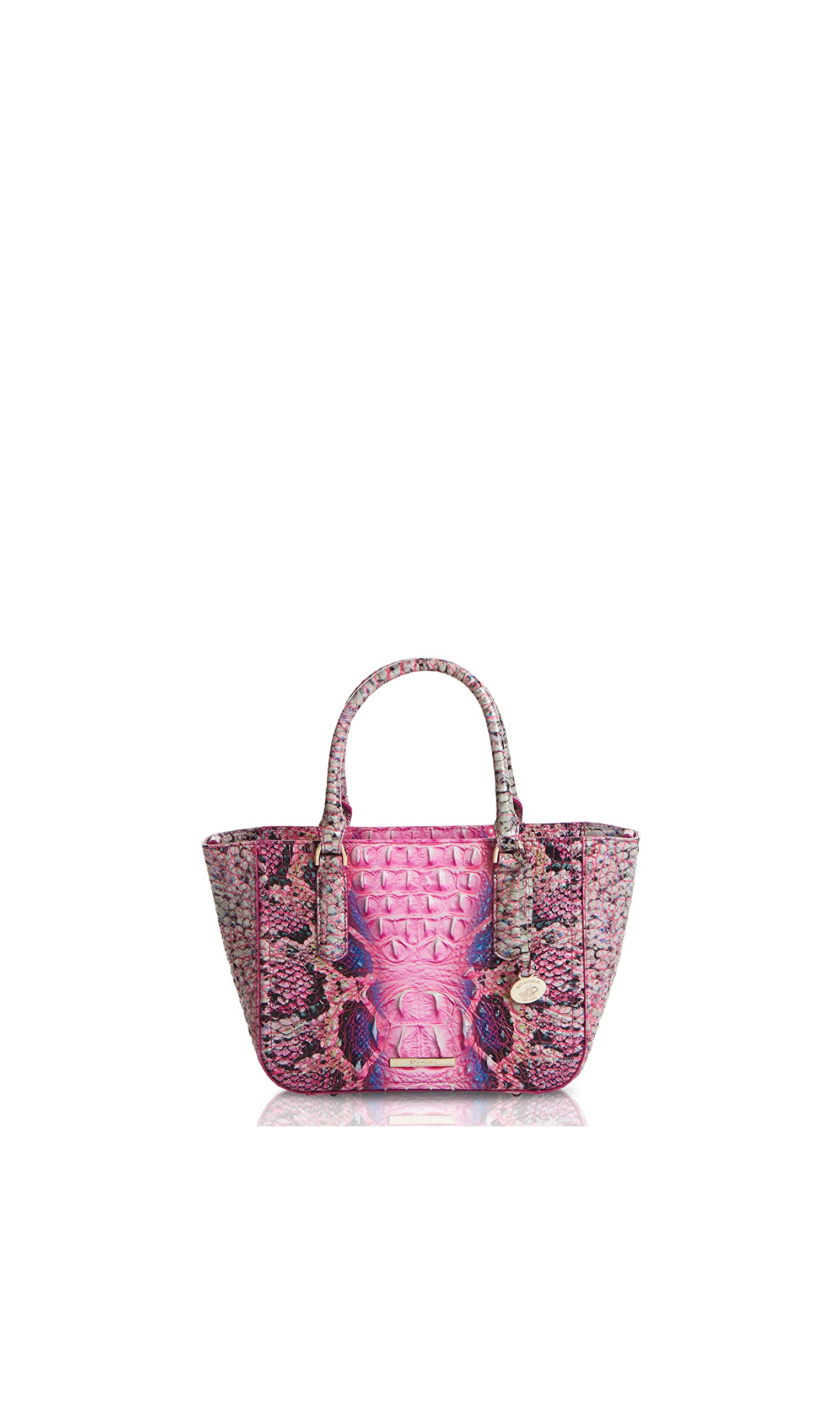 BRAHMIN Pink Cobra Ombre Melbourne Small Ashlee