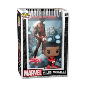 funko pop! marvel comics miles morales ultimate fallout us exclusive vinyl cover with figure