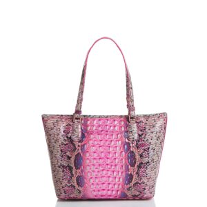 BRAHMIN Pink Cobra Ombre Melbourne Medium Asher