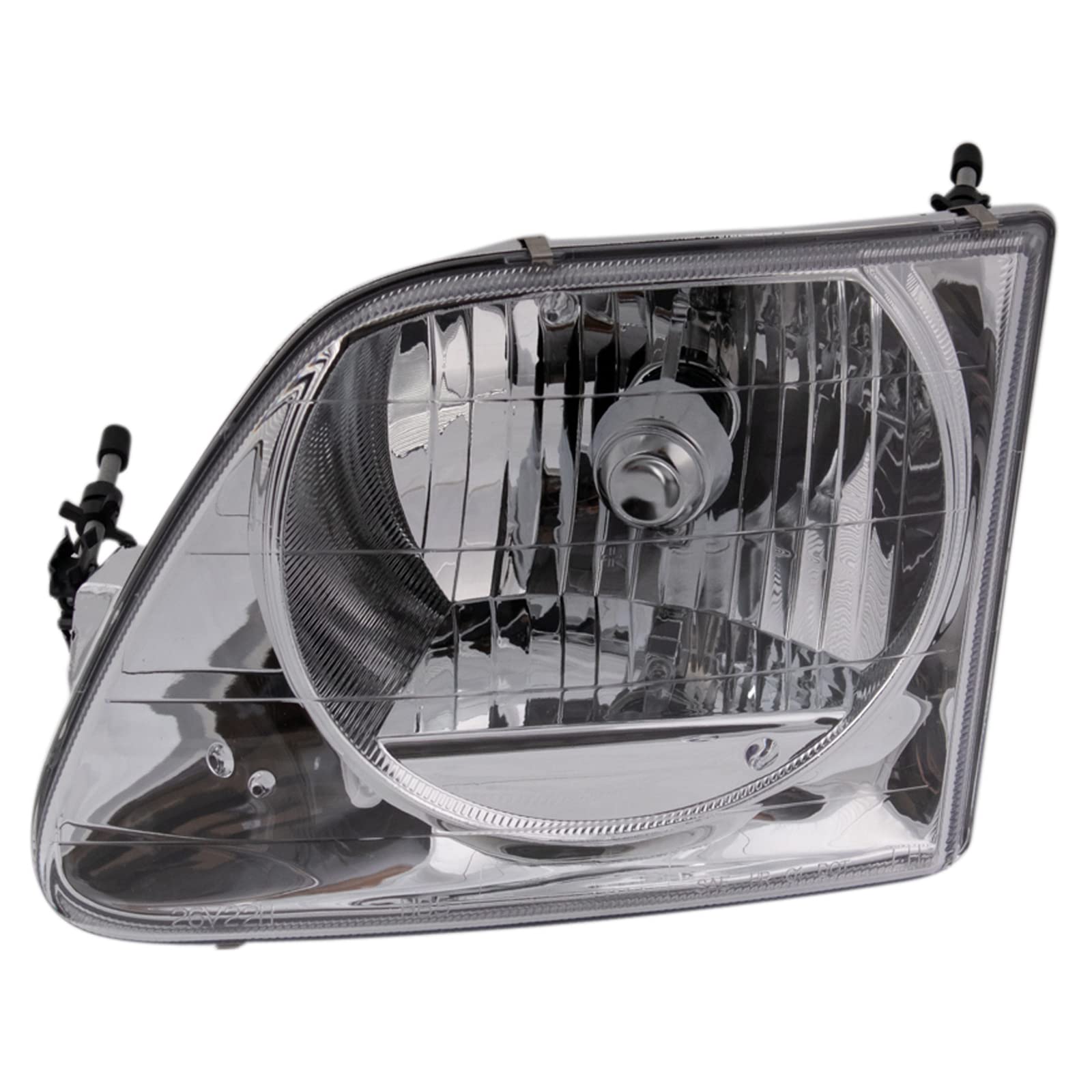 TRQ Headlight Assembly Set Headlights Driver & Passenger Side Halogen Compatible with 1997-2002 Ford Expedition 1997-2003 F-150 2004 F-150 Heritage 1997-1999 F-250 FO2502182 FO2503182