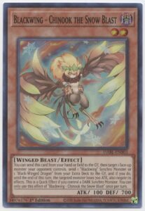 yu-gi-oh! blackwing - chinook the snow blast - dabl-en003 - super rare - 1st edition