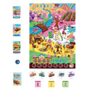 Jumping High Five Candy Trains Board Game! A Sweet Sugar Coated Cooperative Game for Kids Ages 4 and Up, Children Learn New Skills with Tasty Track Building, Perfect for Family Play Time