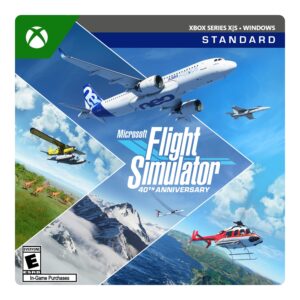 microsoft flight simulator 40th anniversary – standard edition – xbox series x|s, windows [digital code]