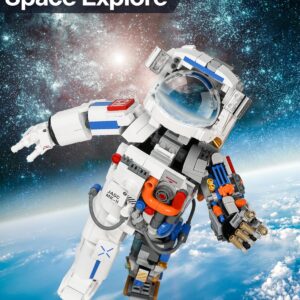 HBUDS Stem Kits Space Exploration Astronaut Toys, Building Kit, Educational STEM Toys Construction Engineering Building Blocks Learning Set, for Teen Boys Girls Kids (900 Pieces)