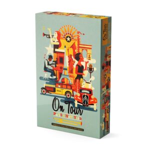 On Tour Paris & New York - Board Game - 1 to 8 Players - 20 Minute Play Time