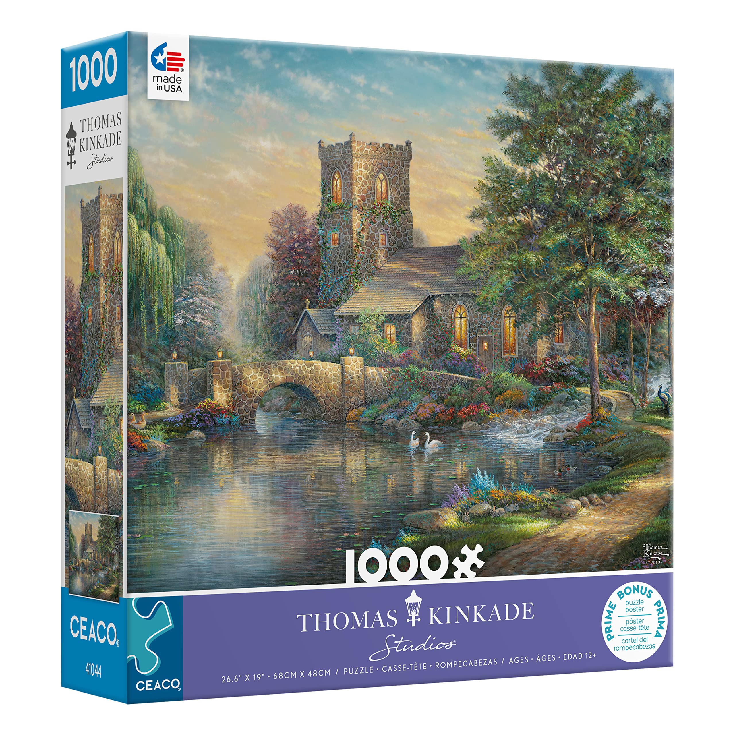 Ceaco - Thomas Kinkade - Willow Wood Chapel - 1000 Piece Jigsaw Puzzle