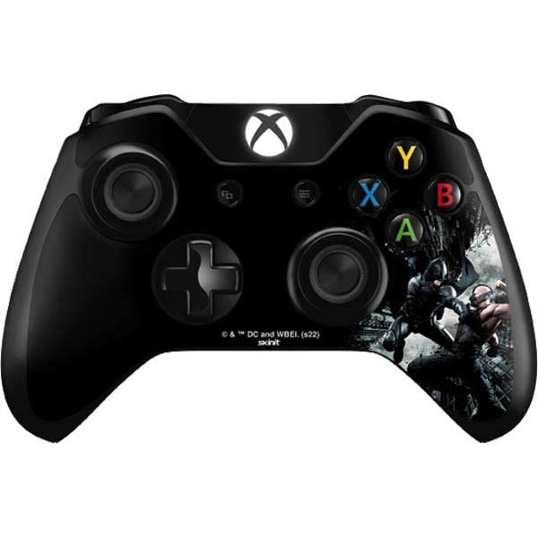 Skinit Decal Gaming Skin Compatible with Xbox One Controller - Officially Licensed Warner Bros Batman and Bane Fighting Design