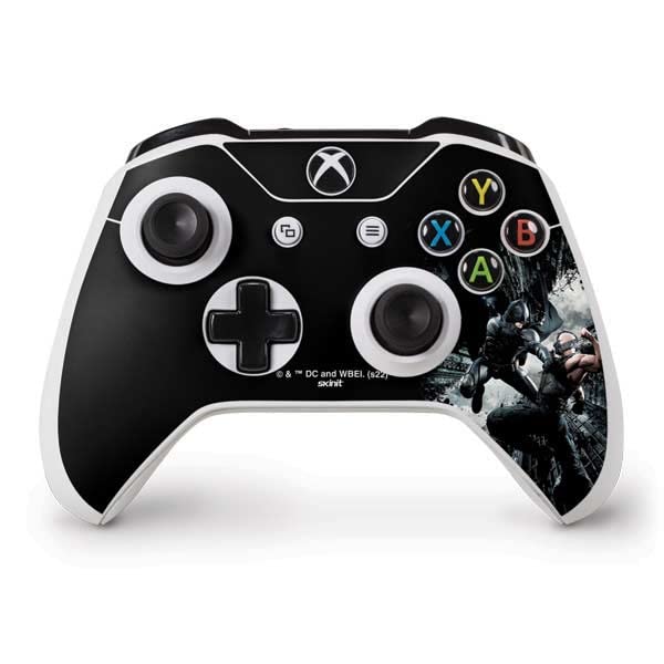 Skinit Decal Gaming Skin Compatible with Xbox One S Controller - Officially Licensed Warner Bros Batman and Bane Fighting Design