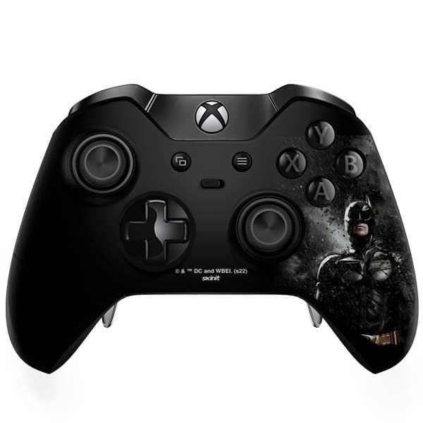 Skinit Decal Gaming Skin Compatible with Xbox One Elite Controller - Officially Licensed Warner Bros The Dark Knight Rises Raining Design