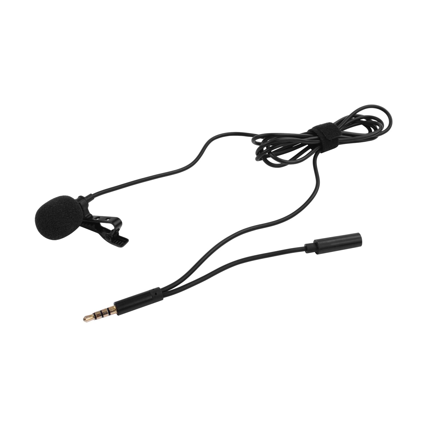 Koffmon Omnidirectional Mini Wired Clip-on Microphone Cable Lavalier Lapel Microphone with 3.5mm TRRS Audio Cord for Recording, Interview, Teaching, Vlog